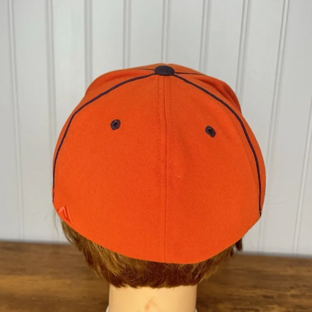 EC or CE Hat Orange & Black Hat Sz L/XL  Fitted Baseball Hat 9 Series Pacific